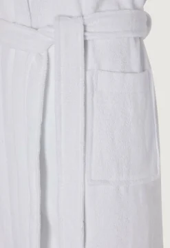 Jasper Conran Soft Lightweight Woven Stripe Hooded Robe Clearance