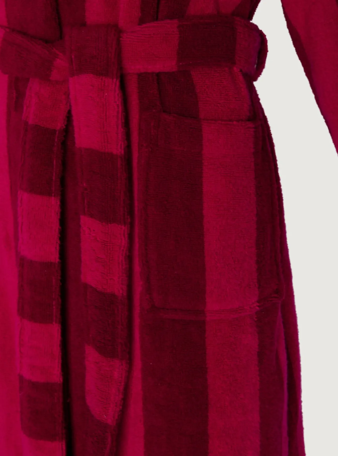 Jasper Conran Soft Lightweight Woven Stripe Hooded Robe New