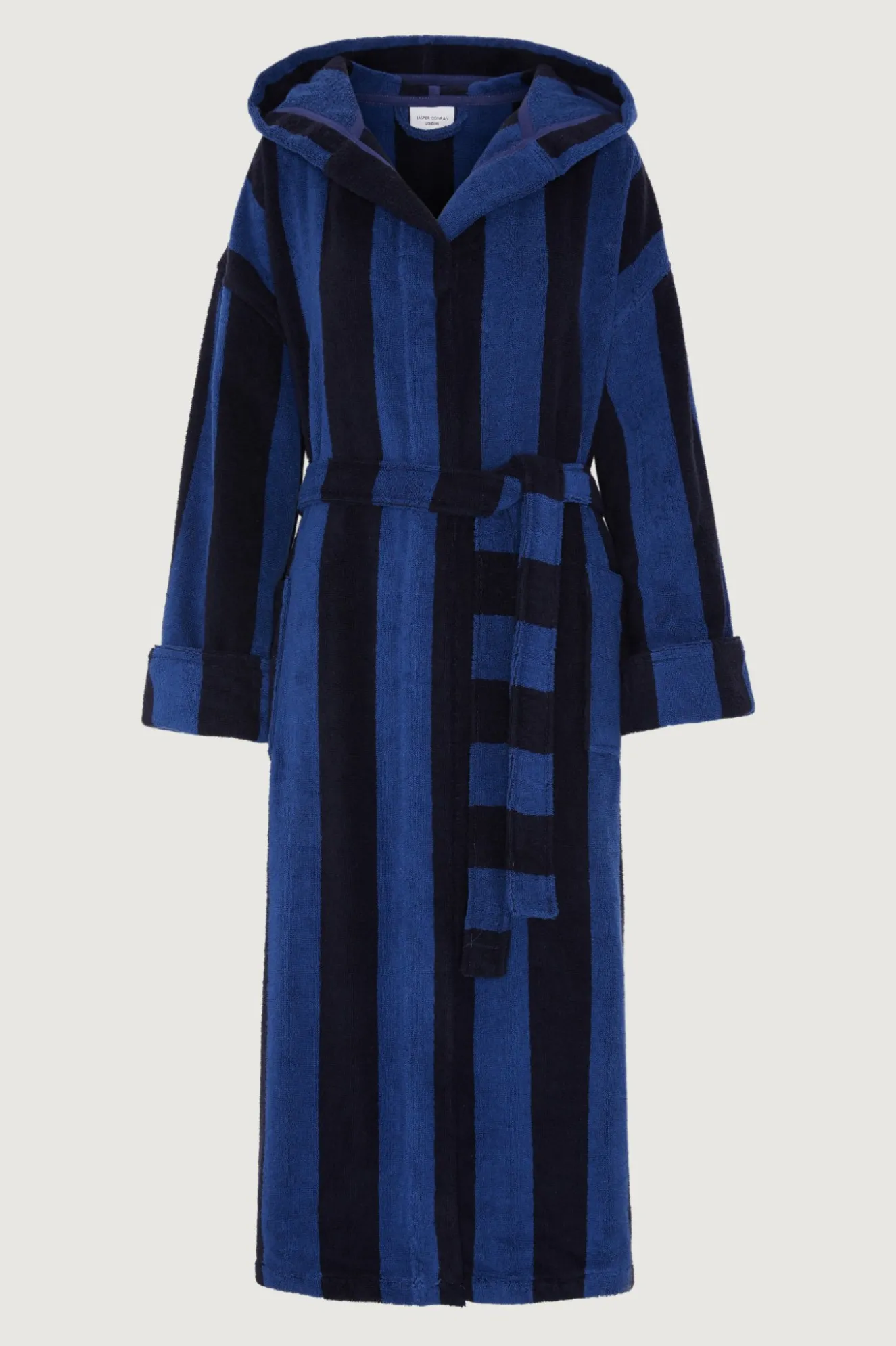 Jasper Conran Soft Lightweight Woven Stripe Hooded Robe Best